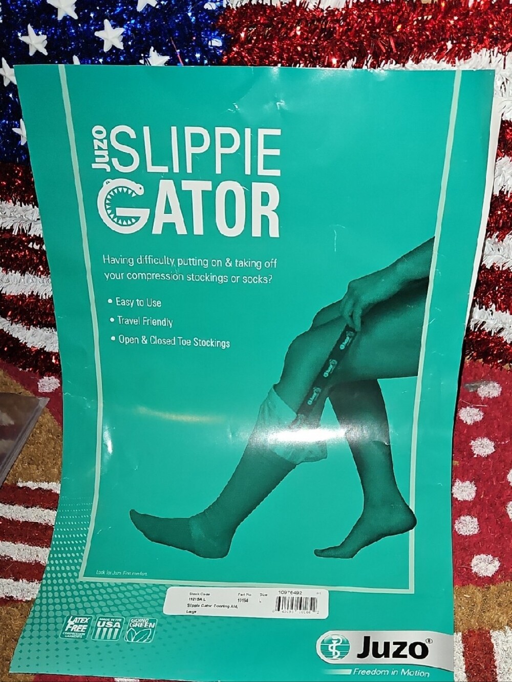 SLIPPIE GATOR 4 FAST&EASY APPLYING/REMOVING 4 ANY/ALL OF YOUR  COMPRESSION SOCKS